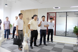 浙江省就业管理中心副主任陈根元一行莅临天台华亿(中国)考察调研