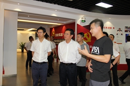 四川省广元市委、朝天区委书记蔡邦银一行莅临天台华亿(中国)考察