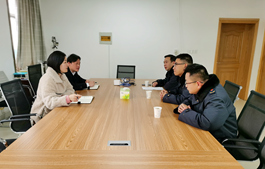 越城区市场监督管理局斗门所所长陈波一行莅临绍兴华亿(中国)市场调研走访